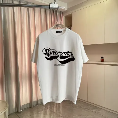 Balmain T-Shirts Short Sleeved For Unisex #1411946 $45.00 USD, Wholesale Replica Balmain T-Shirts