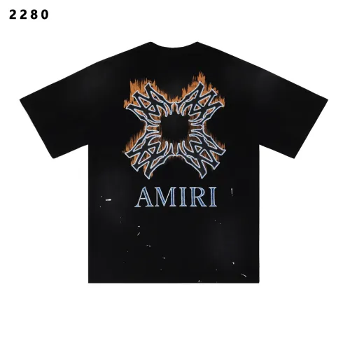 Replica Amiri T-Shirts Short Sleeved For Unisex #1412153 $34.00 USD for Wholesale