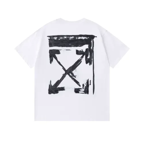 Off-White T-Shirts Short Sleeved For Unisex #1412161 $32.00 USD, Wholesale Replica Off-White T-Shirts