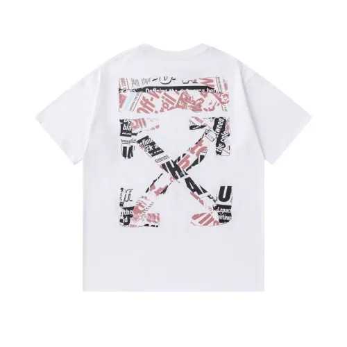 Off-White T-Shirts Short Sleeved For Unisex #1412165 $32.00 USD, Wholesale Replica Off-White T-Shirts