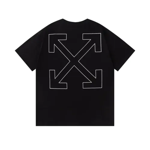 Off-White T-Shirts Short Sleeved For Unisex #1412168 $32.00 USD, Wholesale Replica Off-White T-Shirts