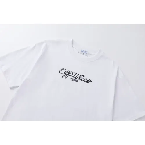 Replica Off-White T-Shirts Short Sleeved For Unisex #1412169 $32.00 USD for Wholesale