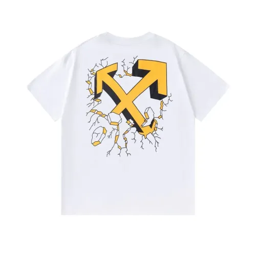 Off-White T-Shirts Short Sleeved For Unisex #1412173 $32.00 USD, Wholesale Replica Off-White T-Shirts