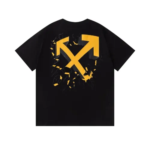 Off-White T-Shirts Short Sleeved For Unisex #1412174 $32.00 USD, Wholesale Replica Off-White T-Shirts
