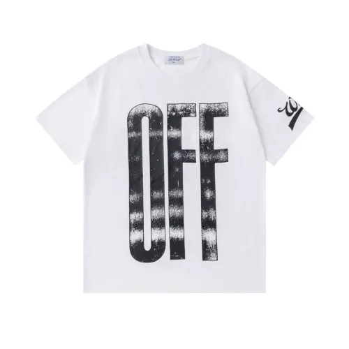Off-White T-Shirts Short Sleeved For Unisex #1412177 $34.00 USD, Wholesale Replica Off-White T-Shirts