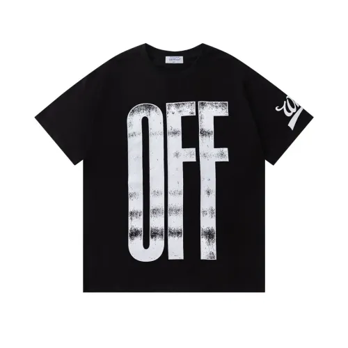 Off-White T-Shirts Short Sleeved For Unisex #1412178 $34.00 USD, Wholesale Replica Off-White T-Shirts