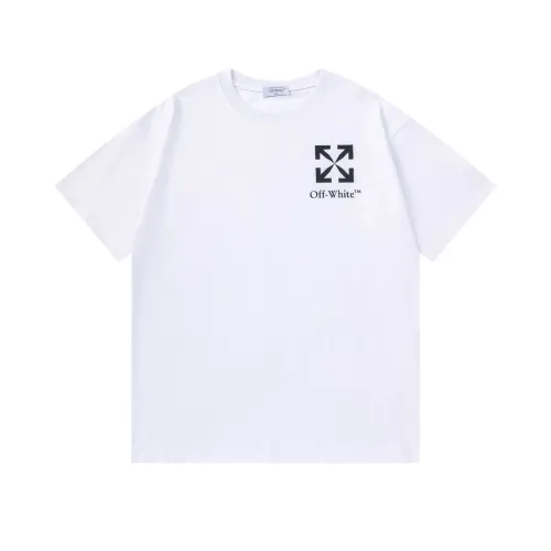 Off-White T-Shirts Short Sleeved For Unisex #1412179 $32.00 USD, Wholesale Replica Off-White T-Shirts