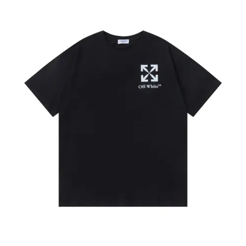 Off-White T-Shirts Short Sleeved For Unisex #1412180 $32.00 USD, Wholesale Replica Off-White T-Shirts