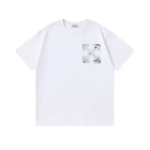 Off-White T-Shirts Short Sleeved For Unisex #1412187 $32.00 USD, Wholesale Replica Off-White T-Shirts
