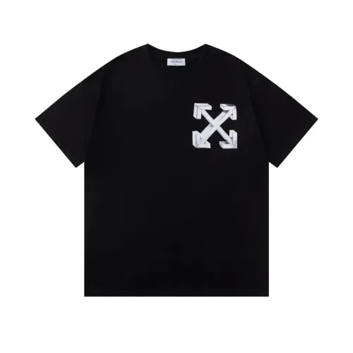 Off-White T-Shirts Short Sleeved For Unisex #1412188 $32.00 USD, Wholesale Replica Off-White T-Shirts