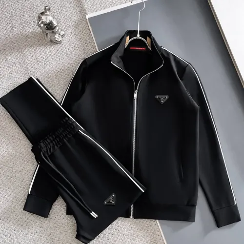 Prada Tracksuits Long Sleeved For Men #1412220 $96.00 USD, Wholesale Replica Prada Tracksuits