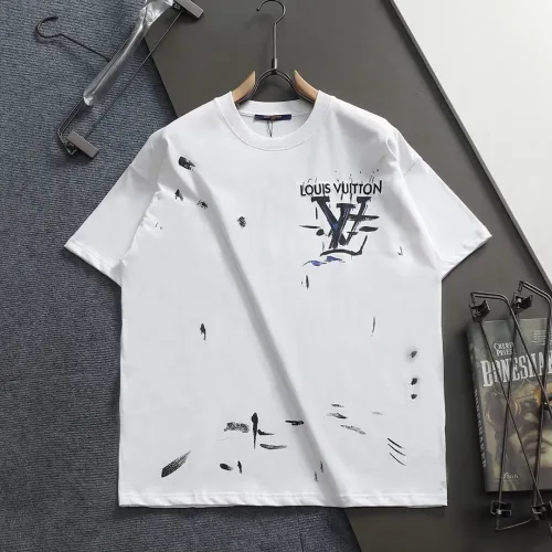 Louis Vuitton LV T-Shirts Short Sleeved For Unisex #1412226 $40.00 USD, Wholesale Replica Louis Vuitton LV T-Shirts