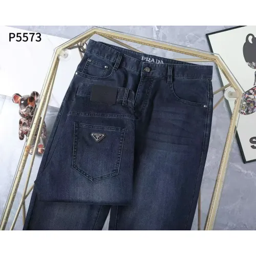 Replica Prada Jeans For Men #1412453 $45.00 USD for Wholesale