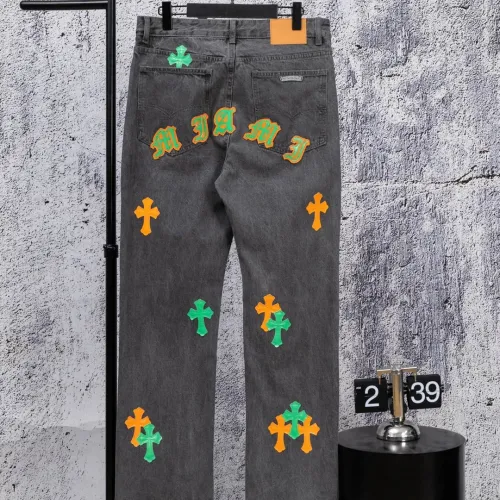 Replica Chrome Hearts Jeans For Men #1412463 $64.00 USD for Wholesale