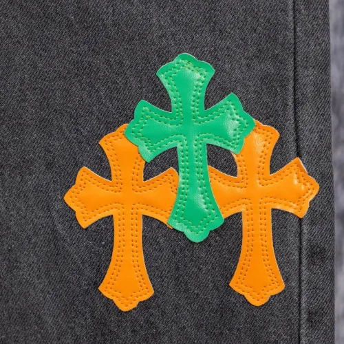 Replica Chrome Hearts Jeans For Men #1412463 $64.00 USD for Wholesale