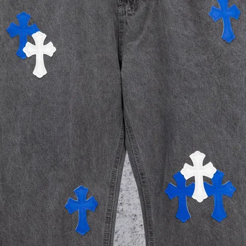 Replica Chrome Hearts Jeans For Men #1412466 $64.00 USD for Wholesale