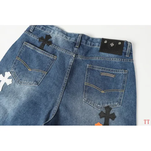 Replica Chrome Hearts Jeans For Men #1412474 $60.00 USD for Wholesale