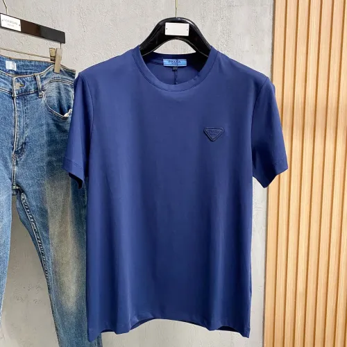 Prada T-Shirts Short Sleeved For Men #1412510 $76.00 USD, Wholesale Replica Prada T-Shirts