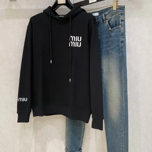 MIU MIU Hoodies Long Sleeved For Men #1412656 $82.00 USD, Wholesale Replica MIU MIU Hoodies