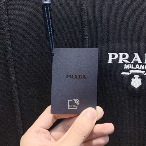 Replica Prada Hoodies Long Sleeved For Men #1412665 $85.00 USD for Wholesale
