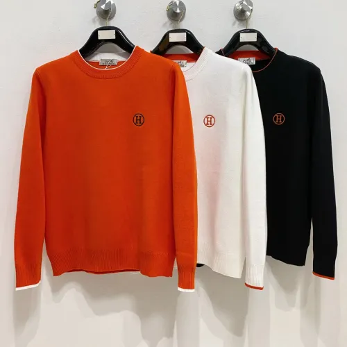 Replica Hermes Sweaters Long Sleeved For Men #1412714 $85.00 USD for Wholesale