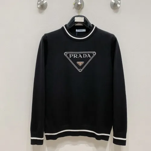 Prada Sweaters Long Sleeved For Men #1412752 $85.00 USD, Wholesale Replica Prada Sweaters