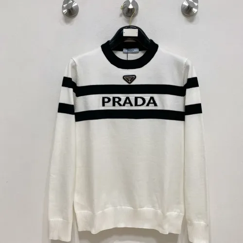 Prada Sweaters Long Sleeved For Men #1412753 $85.00 USD, Wholesale Replica Prada Sweaters