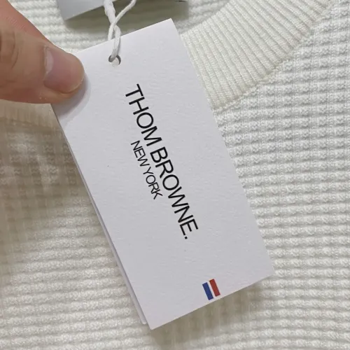 Replica Thom Browne TB Sweaters Long Sleeved For Men #1412754 $85.00 USD for Wholesale