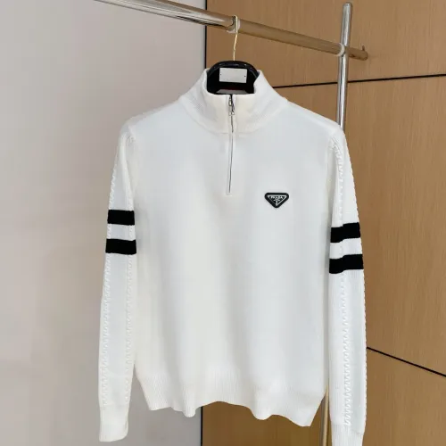 Prada Sweaters Long Sleeved For Men #1412768 $92.00 USD, Wholesale Replica Prada Sweaters
