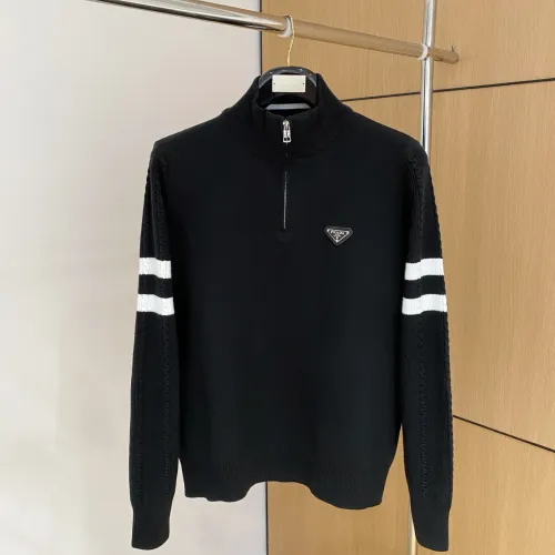 Prada Sweaters Long Sleeved For Men #1412771 $92.00 USD, Wholesale Replica Prada Sweaters