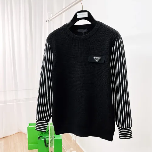 Prada Sweaters Long Sleeved For Men #1412834 $76.00 USD, Wholesale Replica Prada Sweaters