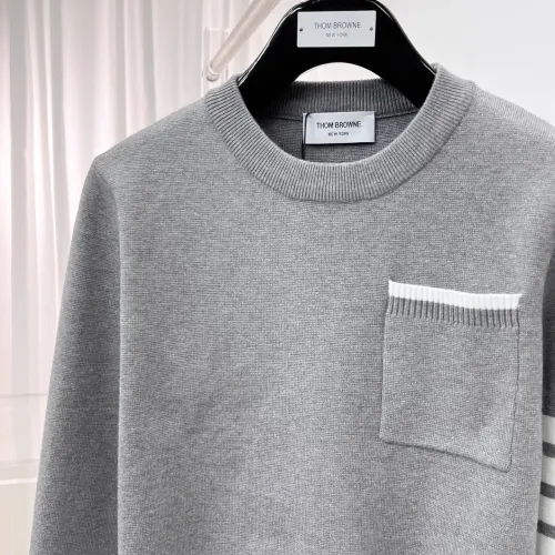 Replica Thom Browne TB Sweaters Long Sleeved For Men #1412855 $85.00 USD for Wholesale