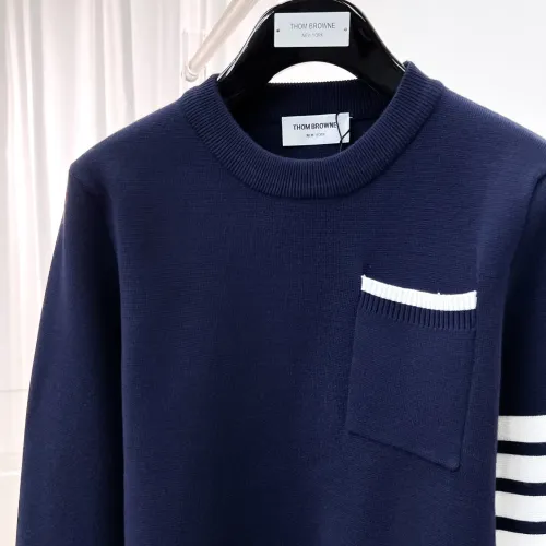 Replica Thom Browne TB Sweaters Long Sleeved For Men #1412856 $85.00 USD for Wholesale