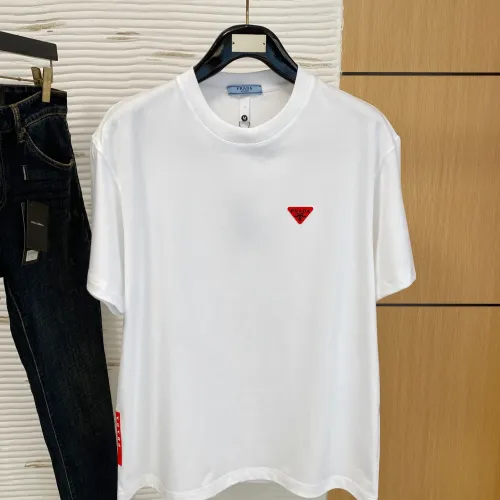 Prada T-Shirts Short Sleeved For Unisex #1412879 $64.00 USD, Wholesale Replica Prada T-Shirts