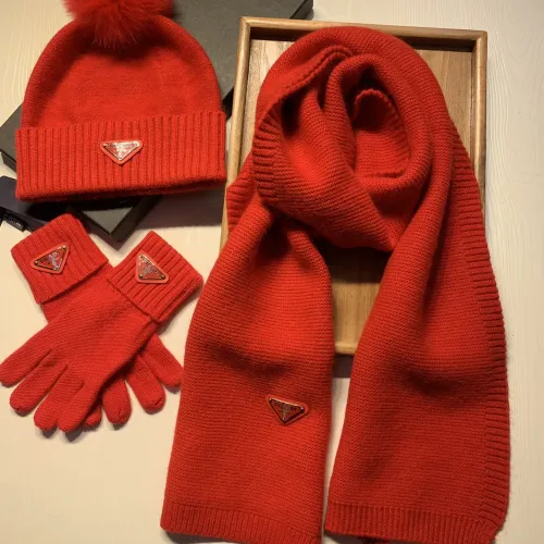 Replica Prada Hat and Scarf and Glove Set #1413072 $76.00 USD for Wholesale