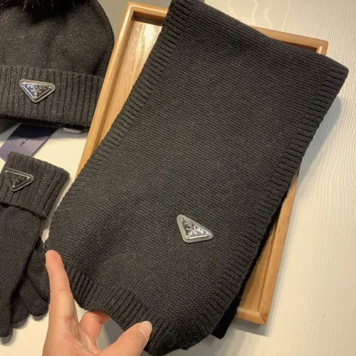 Replica Prada Hat and Scarf and Glove Set #1413074 $76.00 USD for Wholesale