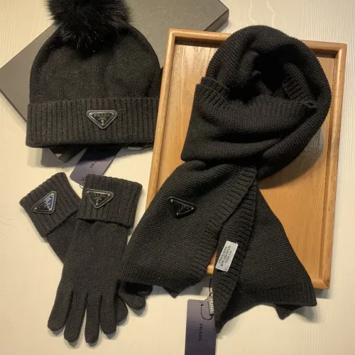 Replica Prada Hat and Scarf and Glove Set #1413074 $76.00 USD for Wholesale