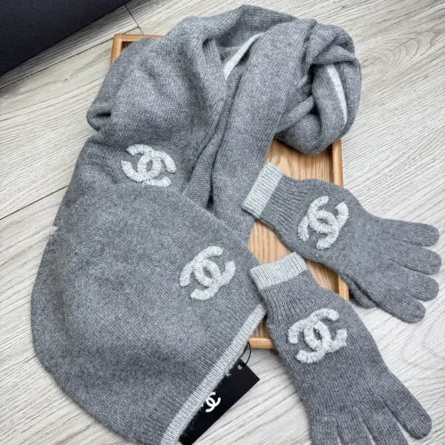 Replica Chanel Hat and Scarf and Glove Set #1413093 $72.00 USD for Wholesale