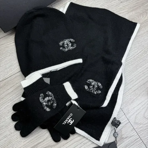 Replica Chanel Hat and Scarf and Glove Set #1413095 $72.00 USD for Wholesale