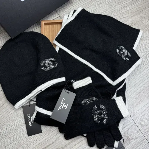 Replica Chanel Hat and Scarf and Glove Set #1413095 $72.00 USD for Wholesale