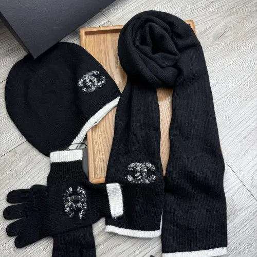 Replica Chanel Hat and Scarf and Glove Set #1413095 $72.00 USD for Wholesale
