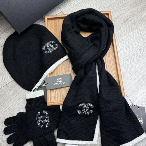 Replica Chanel Hat and Scarf and Glove Set #1413095 $72.00 USD for Wholesale