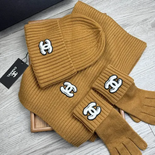 Chanel Hat and Scarf and Glove Set #1413100 $72.00 USD, Wholesale Replica Chanel Hat and Scarf and Glove Set
