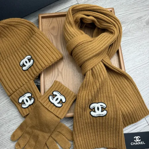 Replica Chanel Hat and Scarf and Glove Set #1413100 $72.00 USD for Wholesale