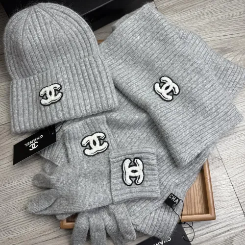 Replica Chanel Hat and Scarf and Glove Set #1413101 $72.00 USD for Wholesale