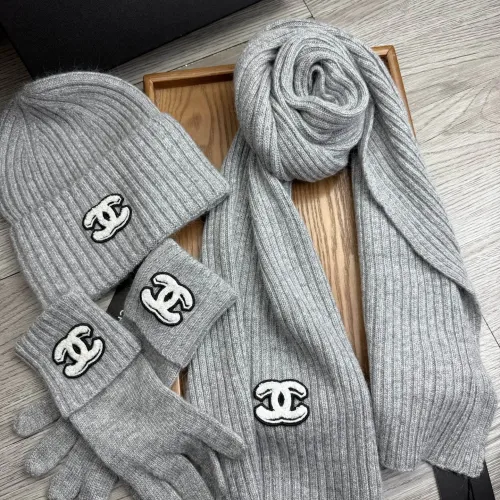 Replica Chanel Hat and Scarf and Glove Set #1413101 $72.00 USD for Wholesale