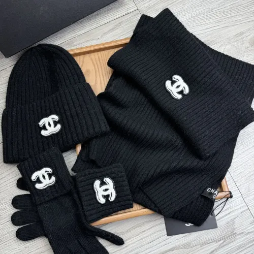 Replica Chanel Hat and Scarf and Glove Set #1413103 $72.00 USD for Wholesale