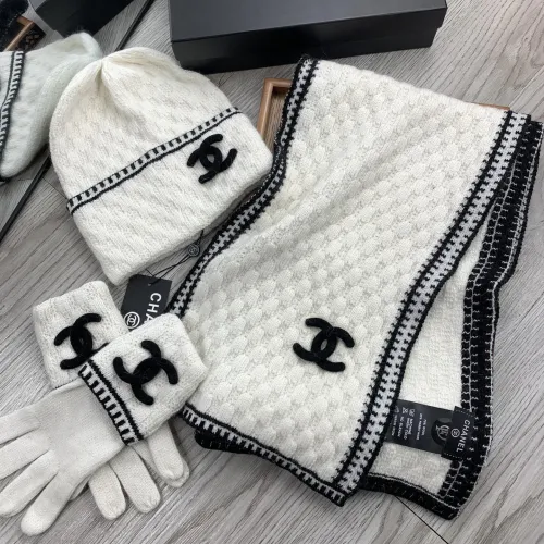 Replica Chanel Hat and Scarf and Glove Set #1413105 $72.00 USD for Wholesale