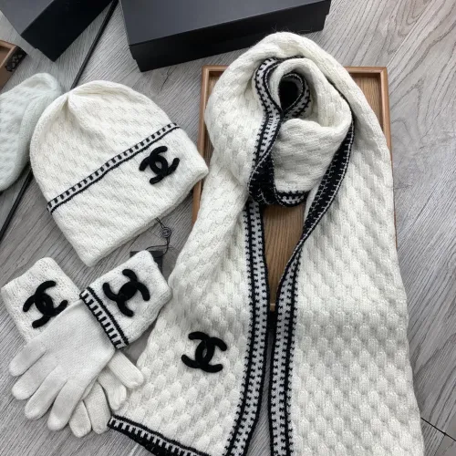 Replica Chanel Hat and Scarf and Glove Set #1413105 $72.00 USD for Wholesale