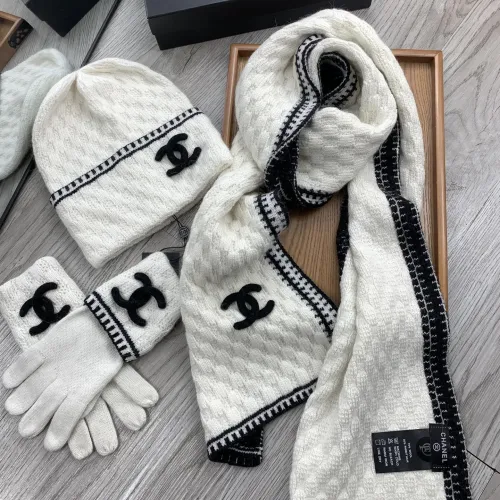 Replica Chanel Hat and Scarf and Glove Set #1413105 $72.00 USD for Wholesale